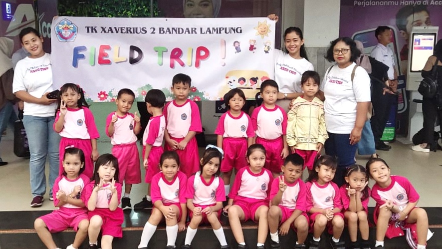 Field Trip Kereta Api TK Xaverius 2 Bandar Lampung: Petualangan Kecil ke Kota Bumi