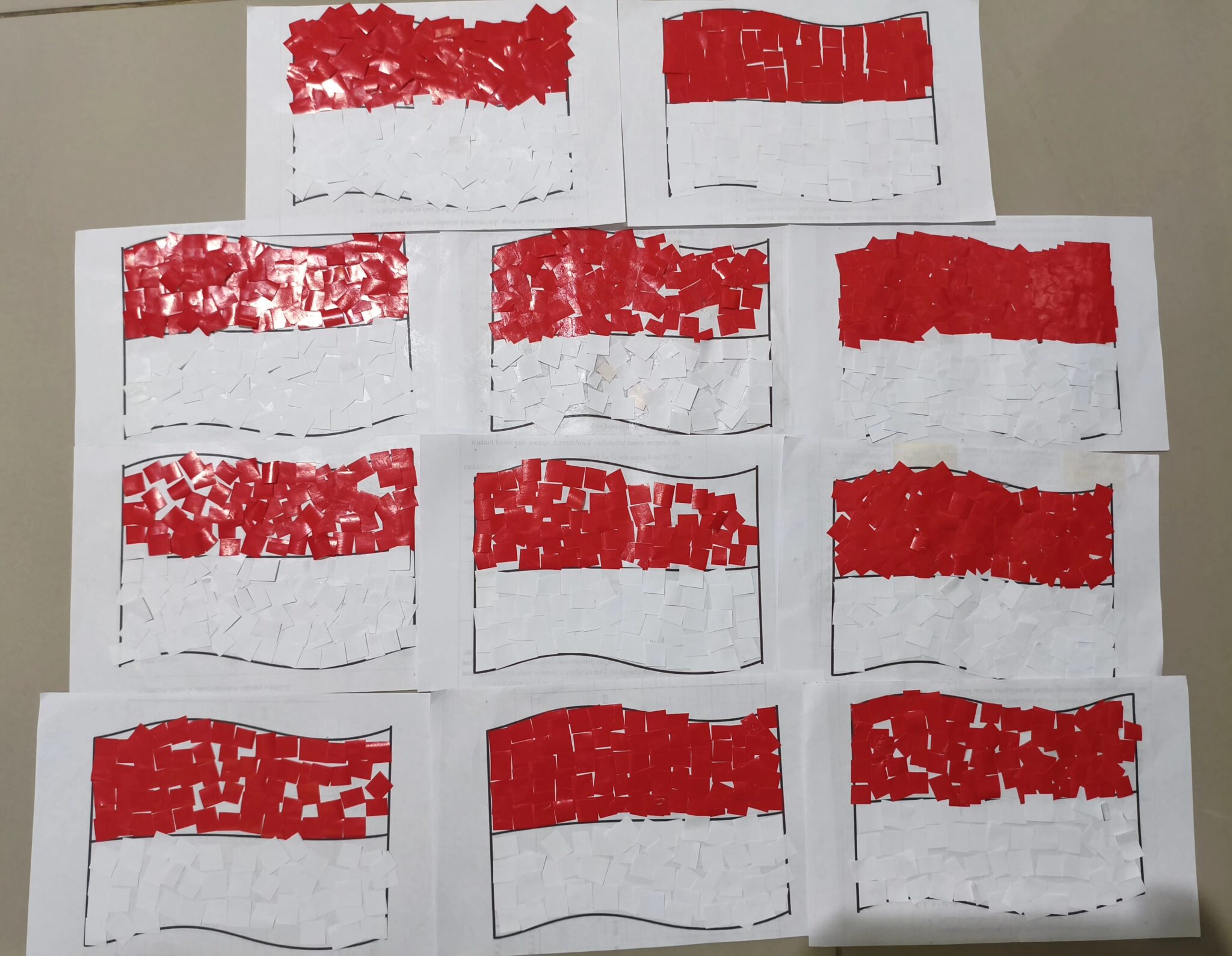 Menumbuhkan Jiwa Nasionalisme Sejak Dini Melalui Karya Kolase Bendera Merah Putih di TK Xaverius 2 Bandar Lampung