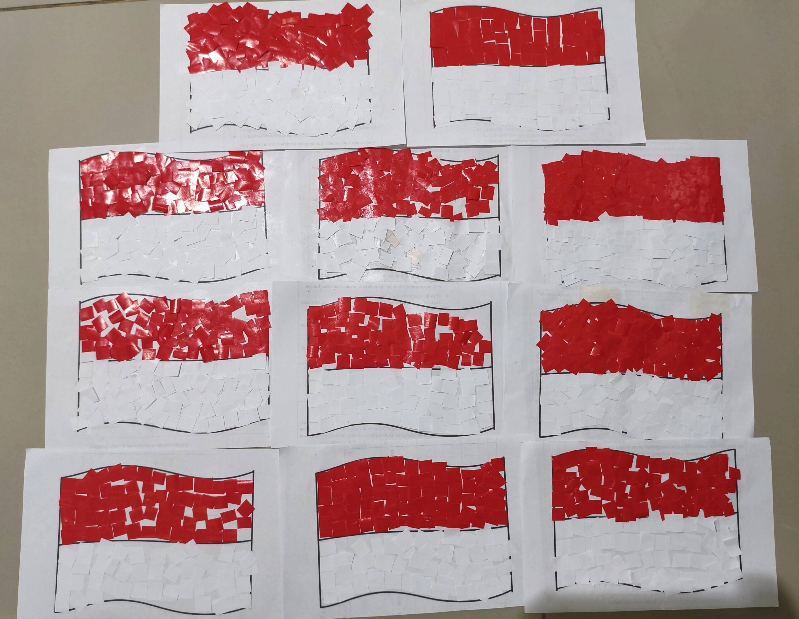 Menumbuhkan Jiwa Nasionalisme Sejak Dini Melalui Karya Kolase Bendera Merah Putih di TK Xaverius 2 Bandar Lampung